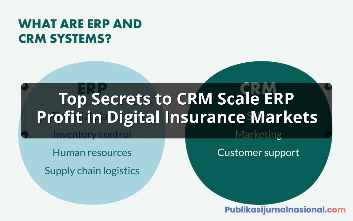 Top Secrets To CRM Scale ERP Profit In Digital Insurance Markets: Complete Guide, Features and Details